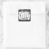 Hand stanzen - Aufkleber (Tasche)