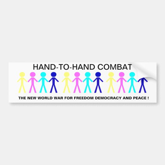 HAND-T0-HAND KAMPF... AUTOAUFKLEBER (Vorne)