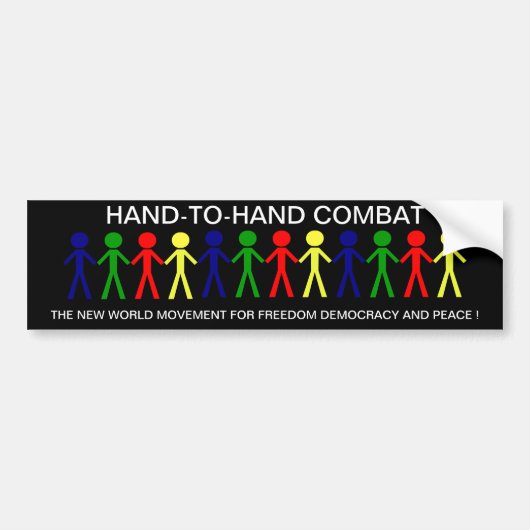 HAND-T0-HAND KAMPF... AUTOAUFKLEBER (Vorne)