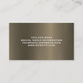 Hand Tools Icon | Metal Background Visitenkarte (Rückseite)