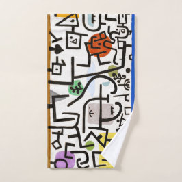HAND TOWEL : PAUL KLEE : REICHER HAFEN HANDTUCH