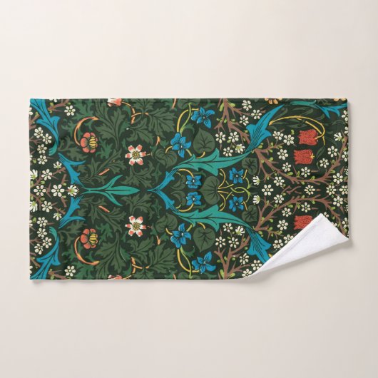 HAND TOWEL : WILLIAM MORRIS : TULIP DESIGN HANDTUCH (Handtuch)