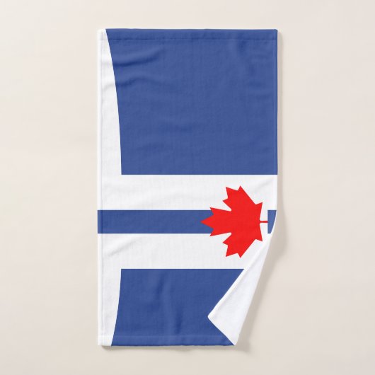 Hand Towel with Flag of Toronto, Canada Handtuch (Handtuch)