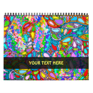 Hand- und digital gemalte Musterkunst 54 Kalender