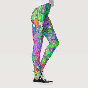 Hand- und digital gemaltes Muster Art 18 Leggings