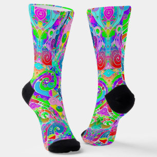 Hand- und digital gemaltes Muster Art 22 Socken