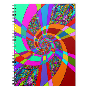 Hand- und digital gemaltes Muster Art 3 Notizblock