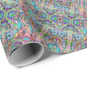 Hand und digital gestrichen Muster Art 10 Geschenkpapier (Rolleneckpunkt)