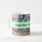 Hand und digital gestrichen Muster Art 10 Kaffeetasse (Vorderseite Links)