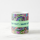 Hand und digital gestrichen Muster Art 10 Kaffeetasse (Mittel)