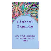 Hand und digital gestrichen Muster Art 10 Magnetische Visitenkarte (Vorderseite Vertikal)
