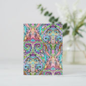 Hand und digital gestrichen Muster Art 10 Postkarte (Stehend Vorderseite)