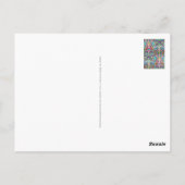 Hand und digital gestrichen Muster Art 10 Postkarte (Rückseite)