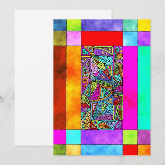 Hand und digital gestrichen Muster Art 2 (Vorne/Hinten)