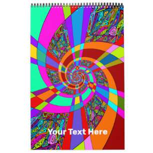 Hand und digital gestrichen Muster Art 3 - DIY Kalender