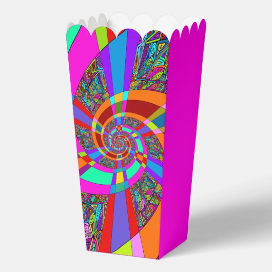 Hand und digital gestrichen Muster Art 3 Geschenkschachtel (Rückseite)