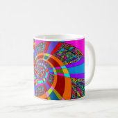 Hand und digital gestrichen Muster Art 3 Kaffeetasse (VorderseiteRechts)