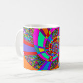 Hand und digital gestrichen Muster Art 3 Kaffeetasse (Vorderseite Links)