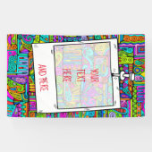 Hand und digital gestrichen Muster Art 5 Banner (Horizontal)