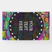 Hand und digital gestrichen Muster Art 5 Banner (Horizontal)