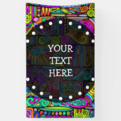 Hand und digital gestrichen Muster Art 5 Banner (Vertikal)