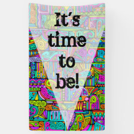 Hand und digital gestrichen Muster Art 5 Banner