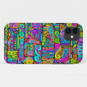 Hand und digital gestrichen Muster Art 5 Case-Mate iPhone Hülle (Rückseite (Horizontal))