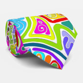 Hand und digital gestrichen Muster Art 7 Krawatte (Gerollt)