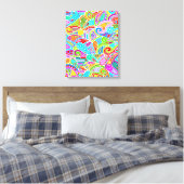 Hand und digital gestrichen Muster Art 7 Leinwanddruck (Insitu (Schlafzimmer))