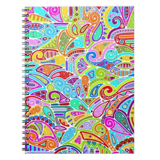 Hand und digital gestrichen Muster Art 7 Notizblock (Vorderseite)