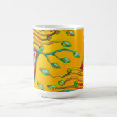 Hand und digital gestrichen Muster Art 9 Kaffeetasse (Mittel)