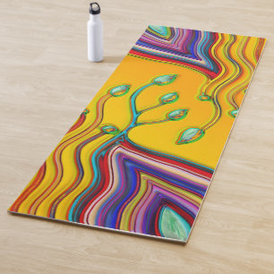 Hand und digital gestrichen Muster Art 9 Yogamatte