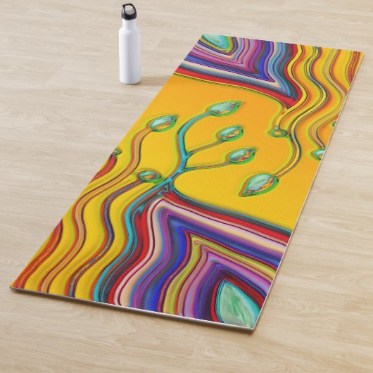 Hand und digital gestrichen Muster Art 9 Yogamatte (Beispiel)