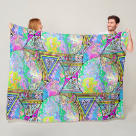 Hand und digital gestrichen nahtloses Muster 56 Fleecedecke