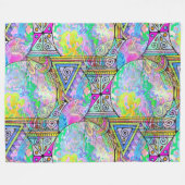 Hand und digital gestrichen nahtloses Muster 56 Fleecedecke (Vorderseite (Horizontal))