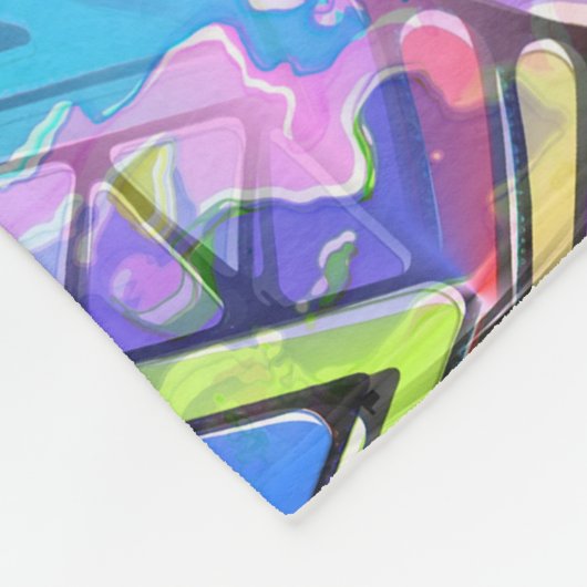 Hand und digital gestrichen nahtloses Muster 56 Fleecedecke (Ecke)