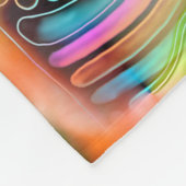 Hand und digital gestrichen nahtloses Muster 64 Fleecedecke (Ecke)