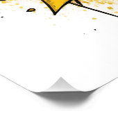 Hand und Flügel - Fett und expressive Pop Art Poster (Ecke)