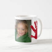 Hand- und Fußdruck Kaffeetasse (VorderseiteRechts)