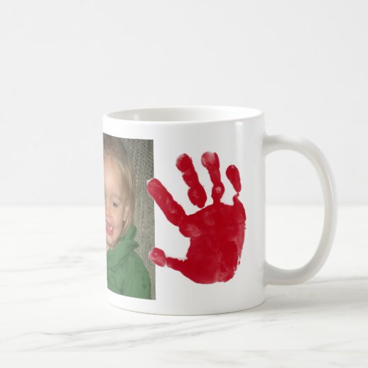 Hand- und Fußdruck Kaffeetasse (Rechts)