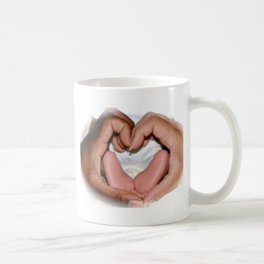 Hand und Füße Tassen- Kaffeetasse (Rechts)