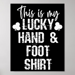 Hand- und Fußkartenspieler-Geschenk Lustige Haie C Poster