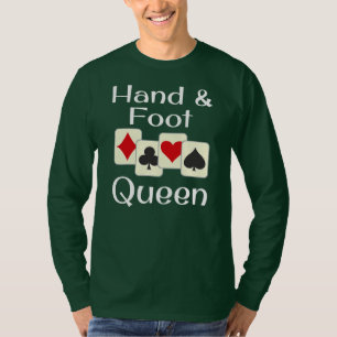 Hand- und Fußkönigin-Kartenspiel-Champion T-Shirt