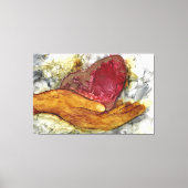 Hand und Herz, gerahmt 60x40" Leinwanddruck (Vorderseite)