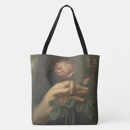 Hand und Rose Tasche (Rückseite)