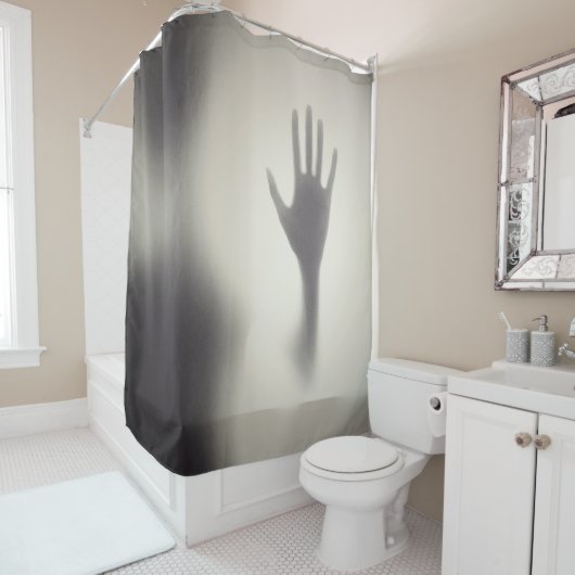 Hand von der anderen Seite Duschvorhang (Beispiel)