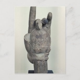 Hand von einer kolossalen Statue Shiva, aus Koh Postkarte