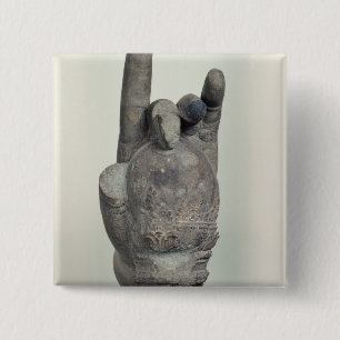 Hand von einer kolossalen Statue von Shiva, vom Button