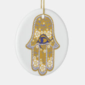 Hand von Fatima hamsa Keramik Ornament (Rechts)