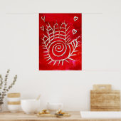 Hand von Fatima - Hände mit Liebe heilen Poster (Küche)